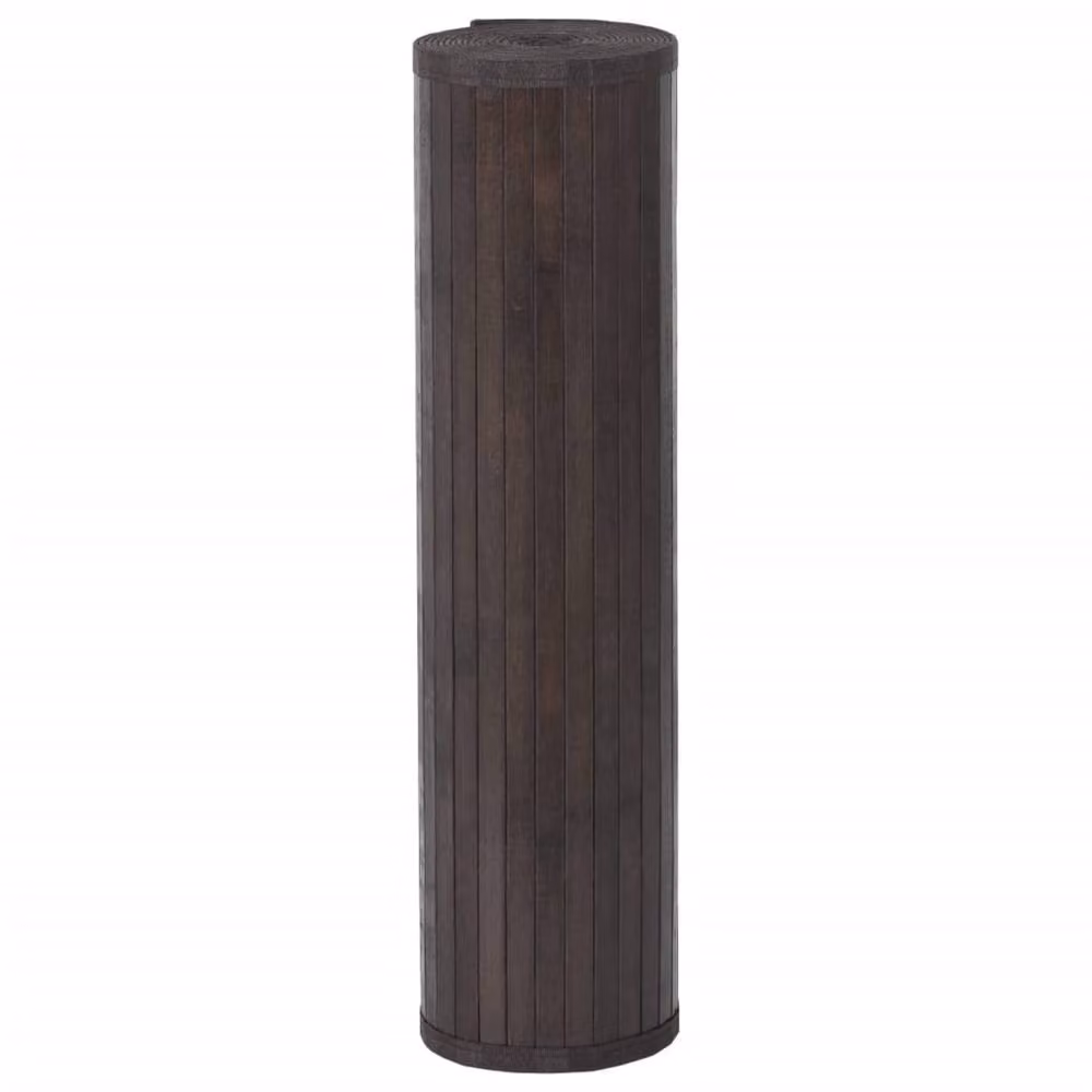 Berkfield Home Rectangular Bamboo Rug in Brown, W/D/H: 70 x 200 cm – 2