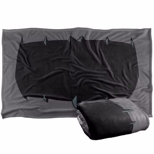 Warner Bros. Batman Absolute Logo Super Soft Silky Touch Fleece Throw Blanket, Multicolour, W: 91.44 cm x L: 147 cm – 1