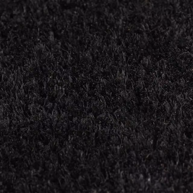 Berkfield Home Black Tufted Coir Door Mat, W/D: 60 x 40 cm