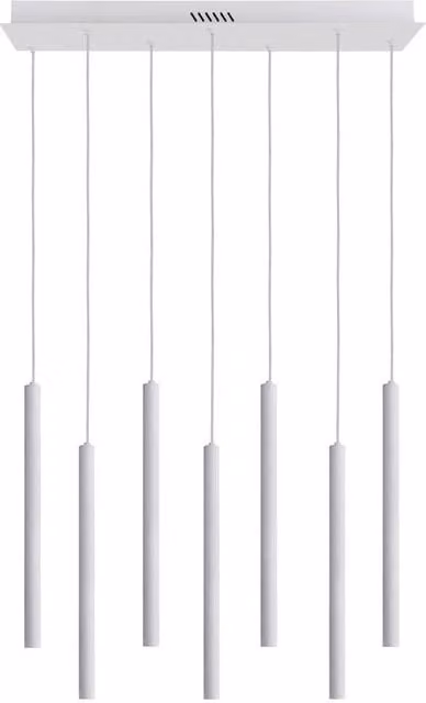 Netlighting Valdes Bar Pendant Ceiling Light in White with 7xLED