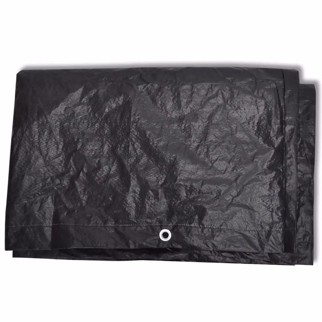 Berkfield Home Water Repellent Poly Rattan Garden Furniture Covers for 8 People, 2 Pack, Black, W: 300 cm, D: 140 cm – 3