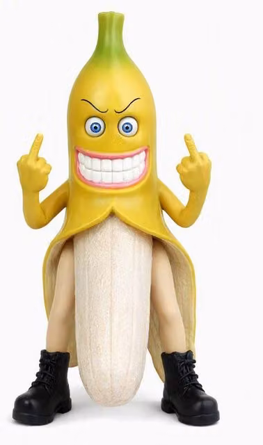 Gifts Direct 2 U Novelty Naughty Banana Figurine Ornament in Yellow – 1