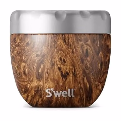 S'well Eats 2-in-1 Food Bowl with Screw-Top Lid, 636ml, Brown – 1