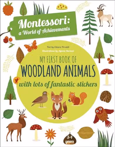 White Star Publishers My First Book of Woodland Animals Montessori Activity Book, Multicolour