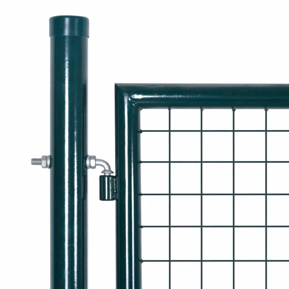 Berkfield Home Green Steel Swing Fence Gate W: 306 cm, H: 175 cm – 3