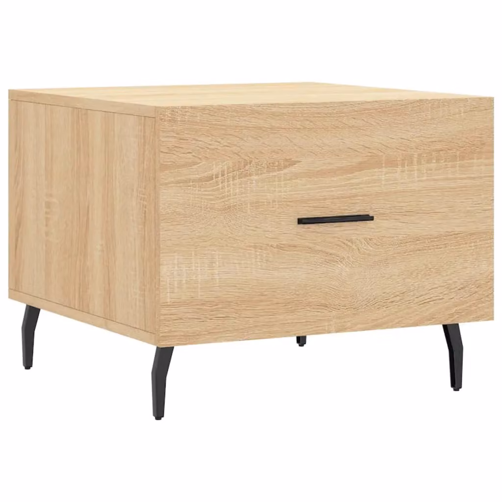 Berkfield Home Sonoma Oak Coffee Table in Brown, W/D/H: 50 x 50 x 40 cm – 2