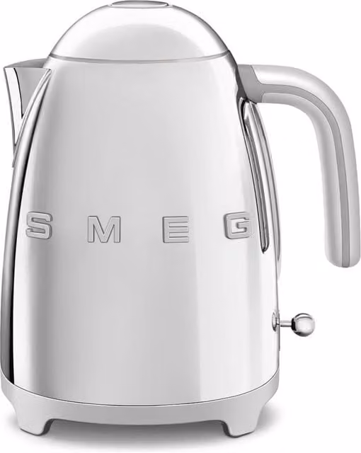 Smeg 50s Style Stainless Steel Gloss Kettle in Silver