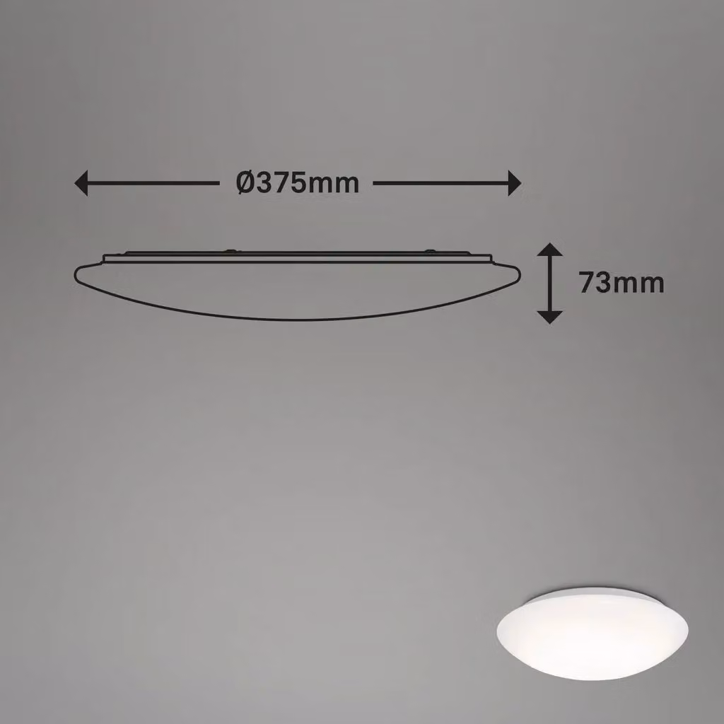 Briloner White 22W LED Ceiling Light with Motion and Dusk Sensor, Diameter: 40.2 cm – 3