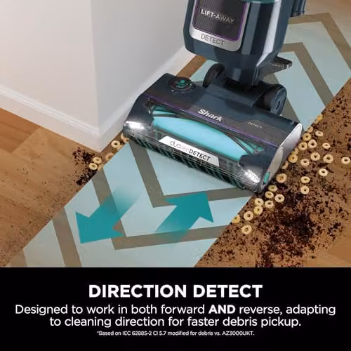 Shark Detect XL Corded Upright Vacuum Cleaner with DuoClean Detect and Anti-Tangle Roller, Petrol and Silver – 4
