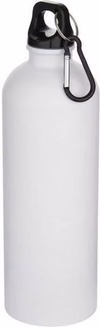 Floso Oregon Stainless Steel Carabiner Clip Water Bottle, White, 750 ml