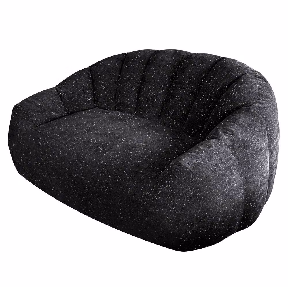 STILVORA 2 Seater Bean Bag Sofa with High Density Sponge in Black – 3