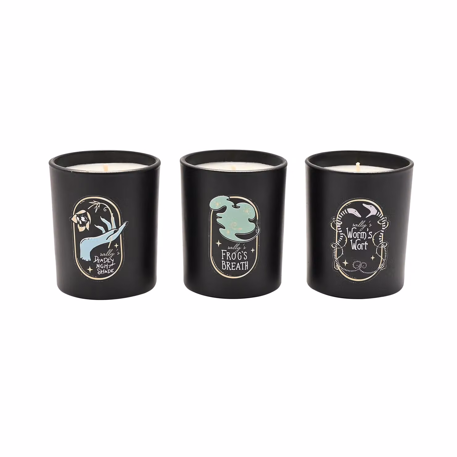 Disney Nightmare Before Christmas Set of 3 Black Tabletop Candles – 2