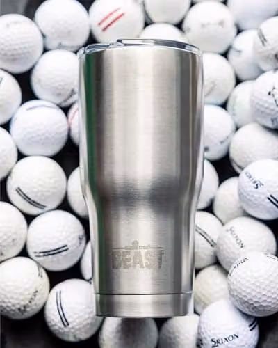 Greens Steel Beast Tumbler, Silver, 900 ml, Vacuum Insulated Stainless Steel Travel Flask with 2 Straws and Cleaning Brush – 5