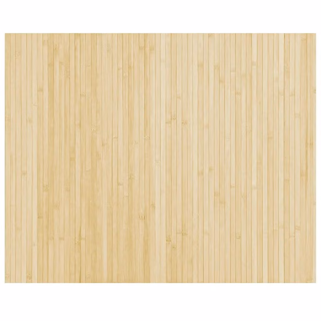 Berkfield Home Rectangular Bamboo Rug in Beige, W: 80 cm x D: 100 cm – 2