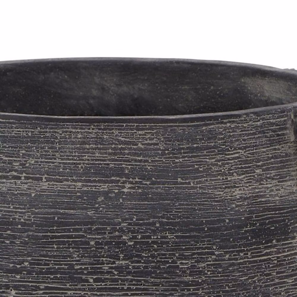 Hill Interiors Amalfi Hydria Ceramic Planter Pot in Grey, W/D/H: 15 x 15 x 21 cm – 2