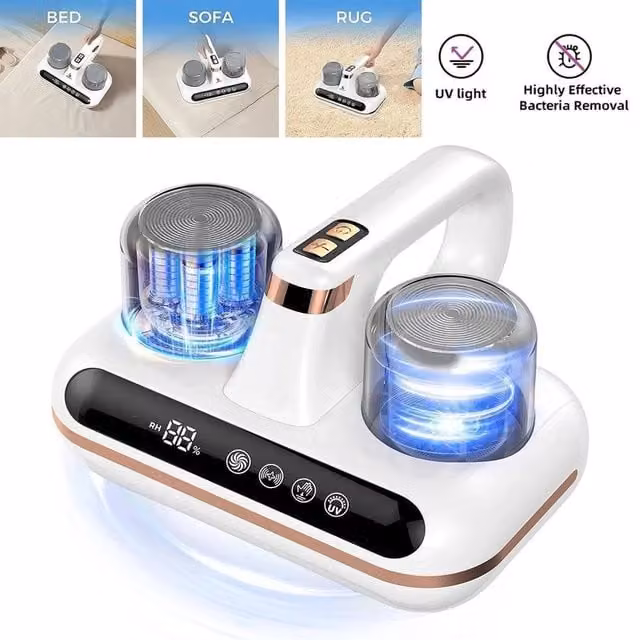 FLAVORA UV Anti-Dust Mite Mattress Vacuum Cleaner in White