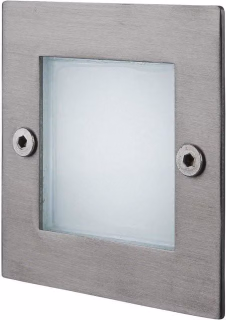 Netlighting 9 Light LED Wall and Step Light in Grey Stainless Steel IP44