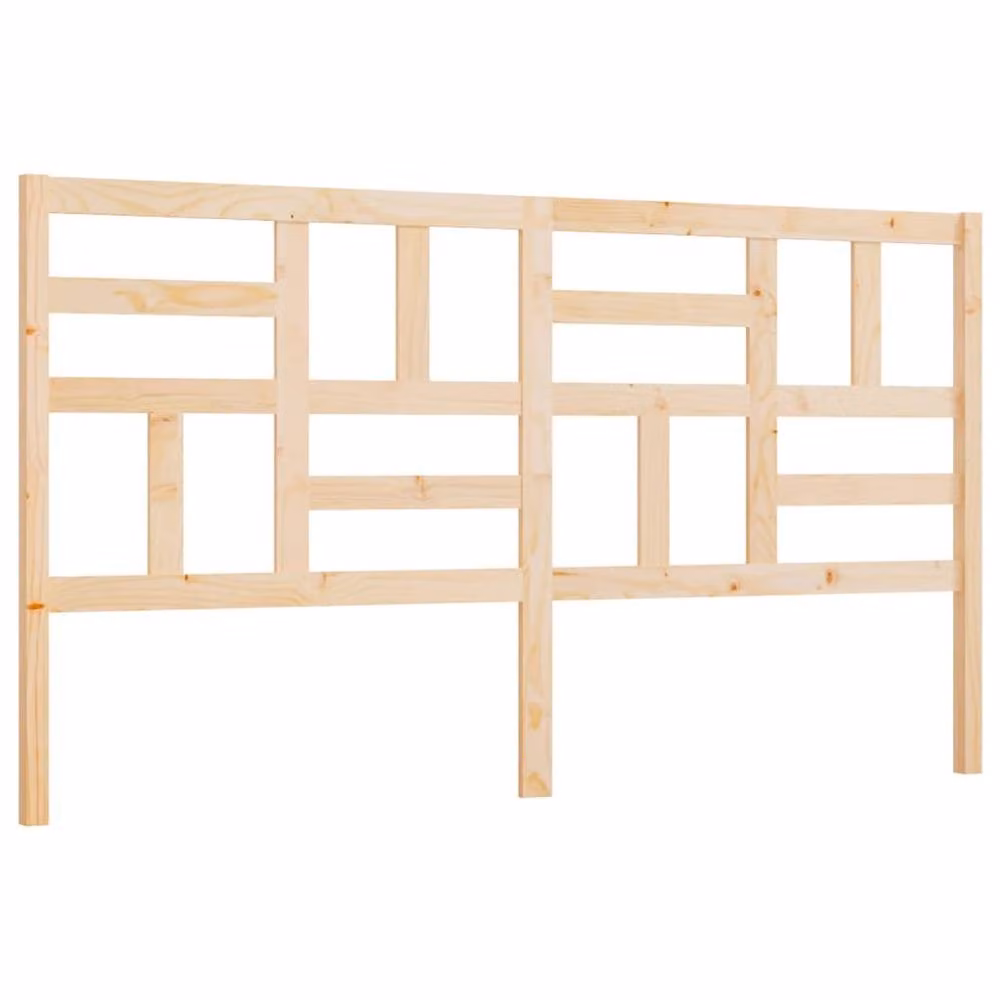 Berkfield Home Beautiful Bed Headboard in Tan Solid Pine Wood, W/D/H: 186 x 4 x 104 cm – 2