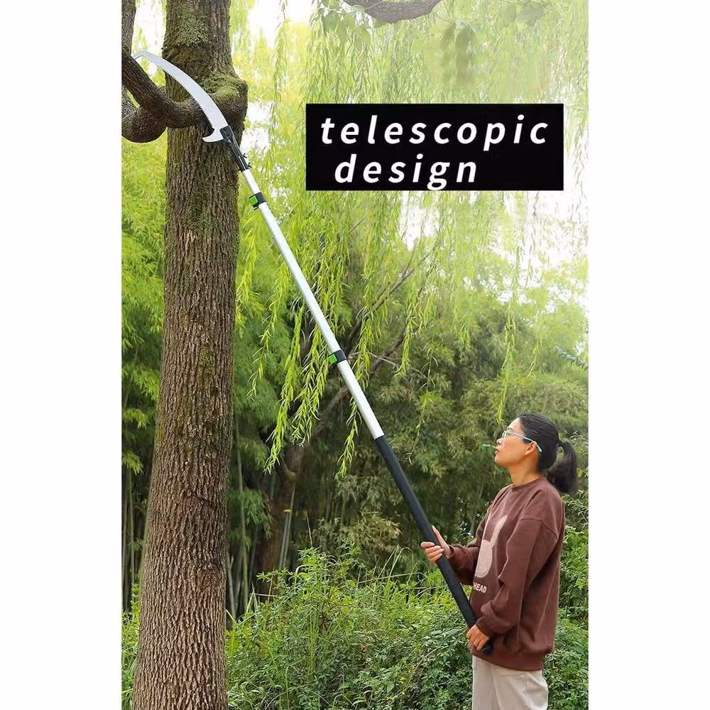 SPETLEK 2.5 Metre Extending Telescopic Aluminium Tree Saw Pruner in Silver – 3