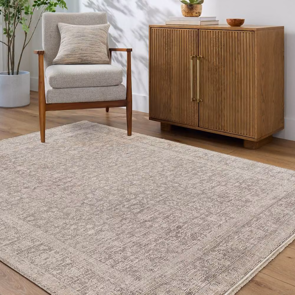 Livabliss Galey Alix Maria Elena Vintage Brown Traditional Fringe Living Room Rug in Ivory, W: 66 cm, L: 120 cm – 2