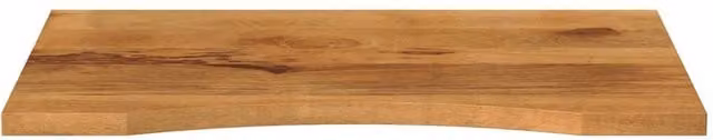 Berkfield Home Beautiful Curved Desk Top in Brown Solid Rough Mango Wood, W: 80 cm, D: 60 cm, H: 2.5 cm