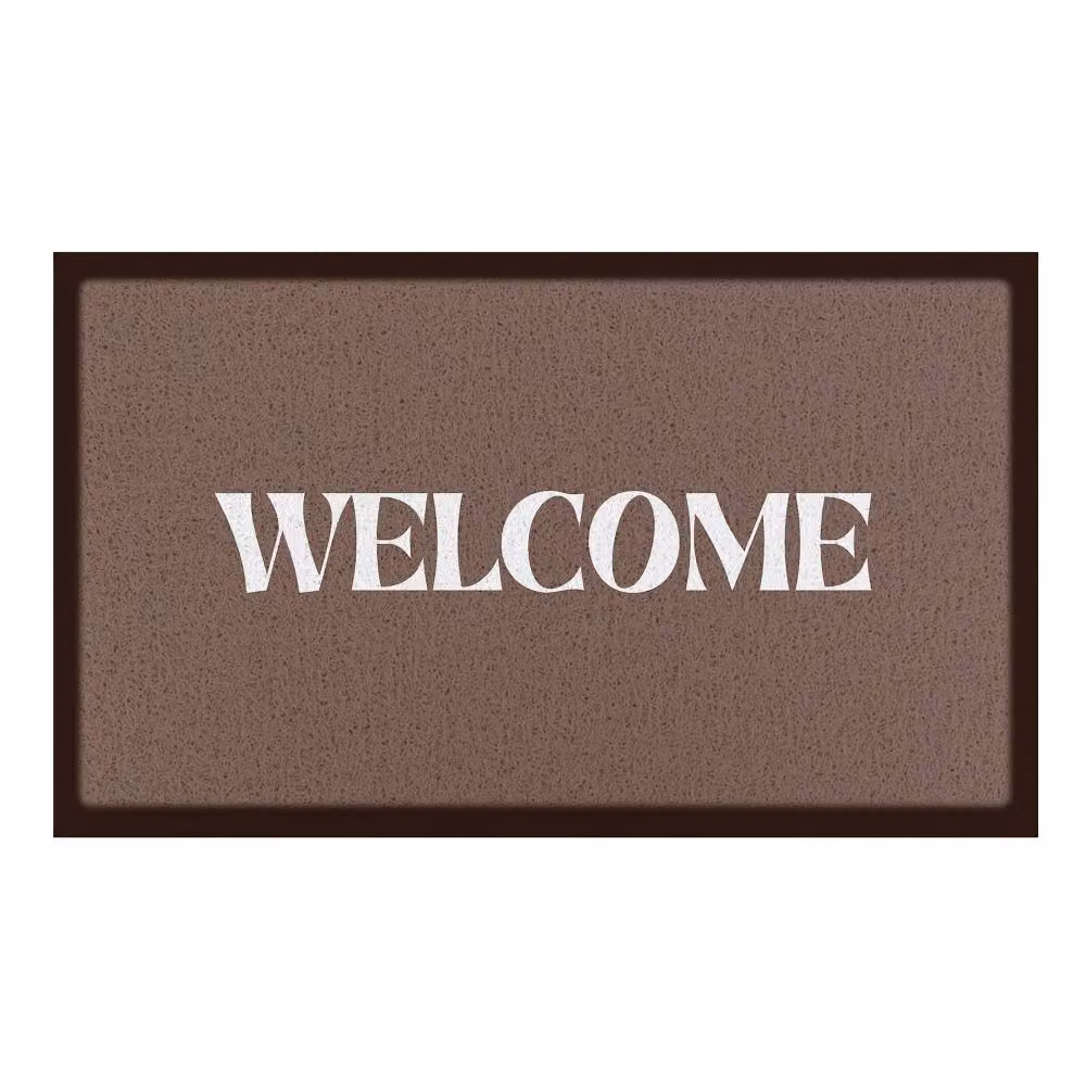 Artsy Mats Welcome Chocolate Brown Indoor Outdoor Doormat, W: 70 cm, D: 40 cm – 2