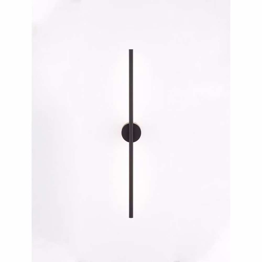 Nova Luce Aden Integrated LED Wall Lamp in Black Aluminium, 10W, 342lm, 3000K Warm White – 3