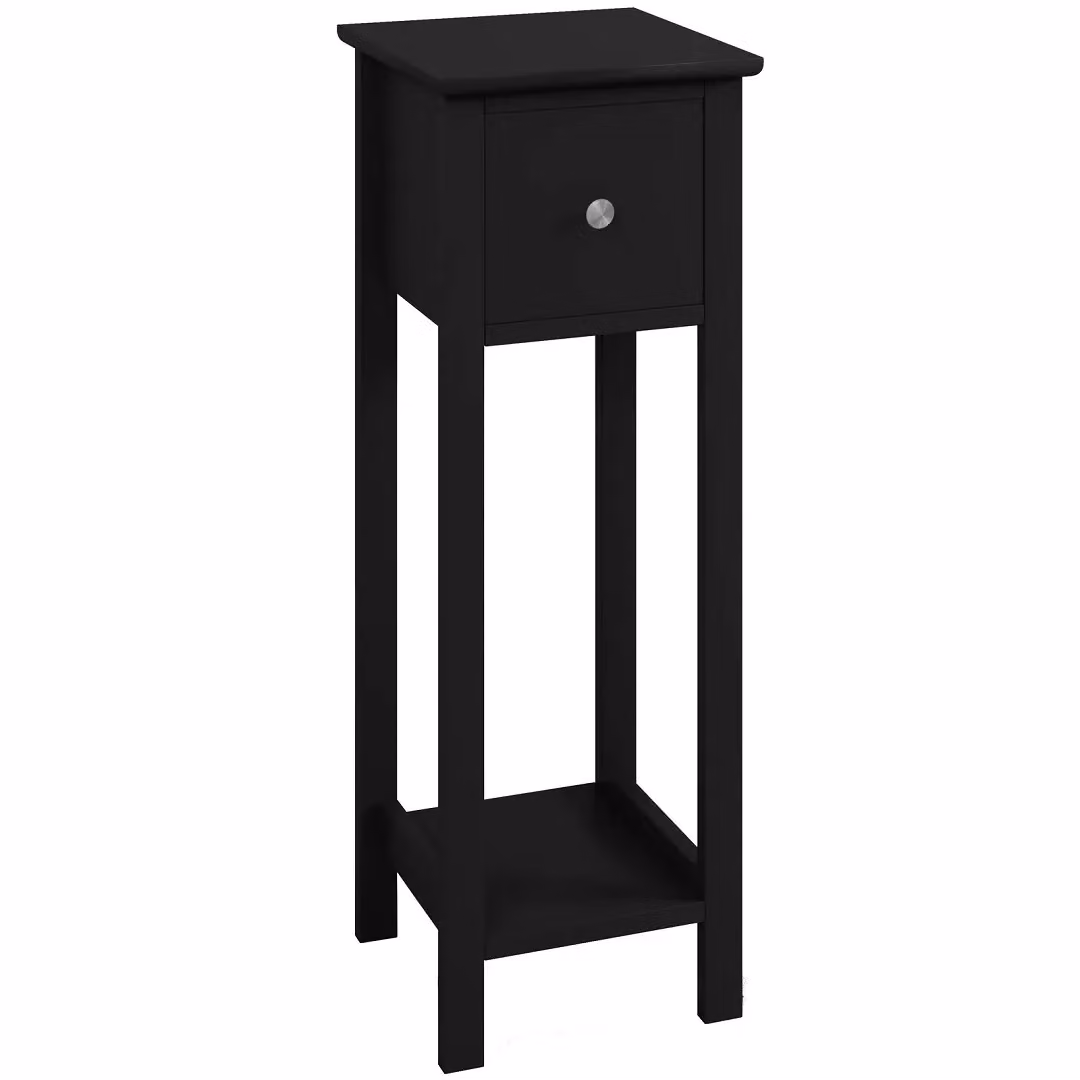 EONLION Slim Bedside Table with Drawer in Grey – 4