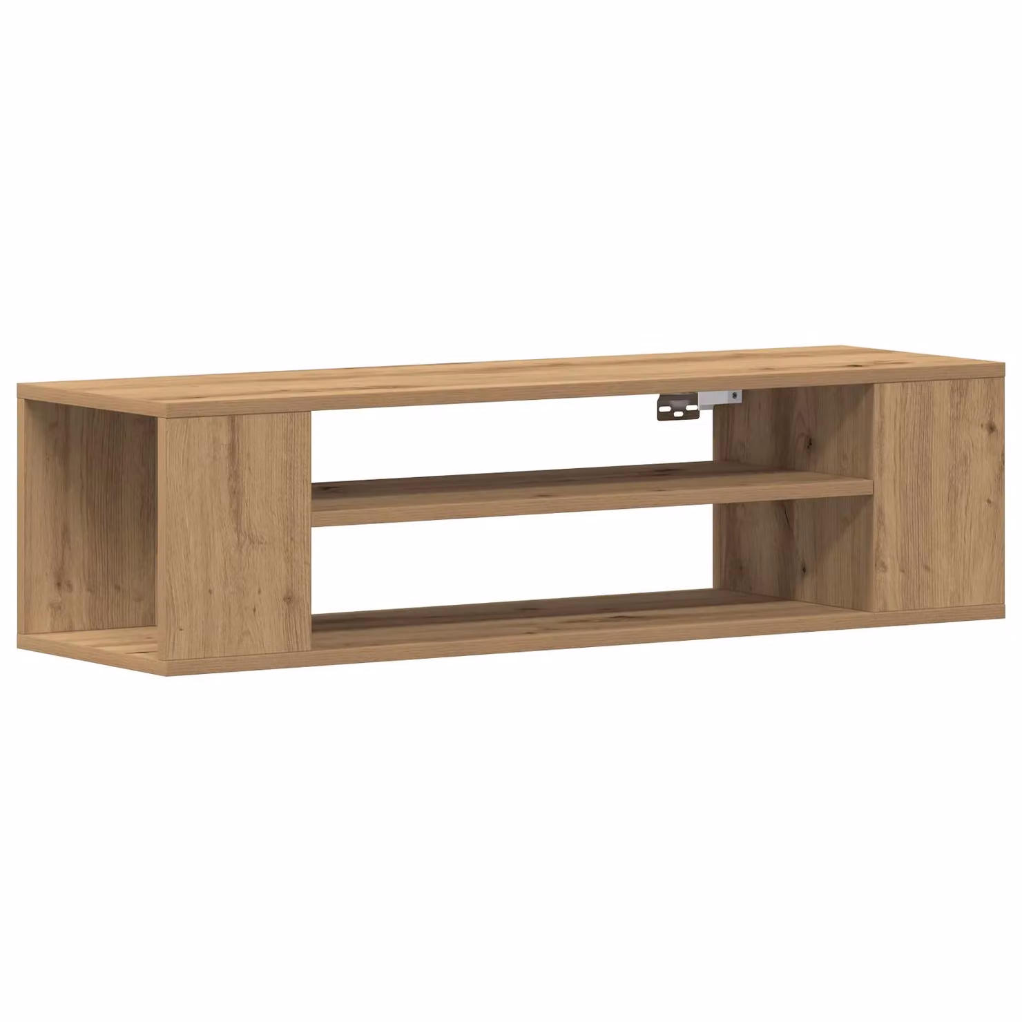 Berkfield Home Wall Mounted TV Cabinet in Artisan Oak, Brown, W/D/H: 100 x 30 x 26.5 cm – 2