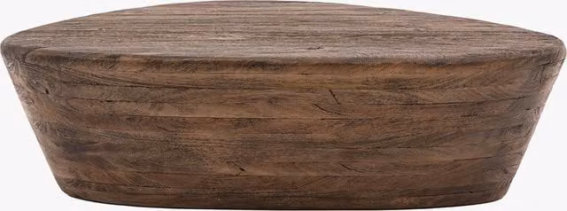 Perch & Parrow Wedge Coffee Table in Brown Wood