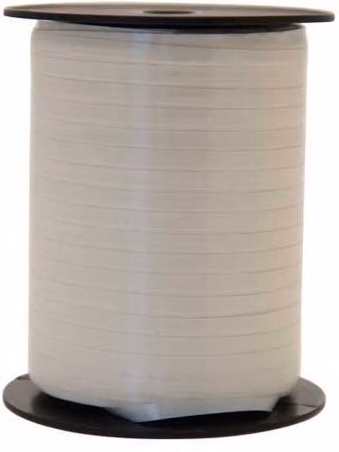 Kingsbury Gifts Plain White Curling Ribbon, 500 m