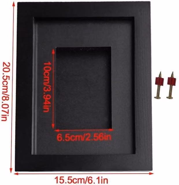 NESTLUNE Black Soft Frame Trading Card Wall Mountable Display Frame, W: 100 cm, H: 15 cm, D: 15 cm – 1