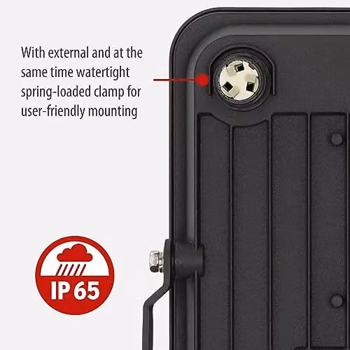 Brennenstuhl Jaro 7060 LED Outdoor Floodlight 50W, 5800 Lumens, Black – 3