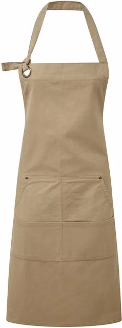 Premier Cotton Canvas Pocket Apron in Beige – 1
