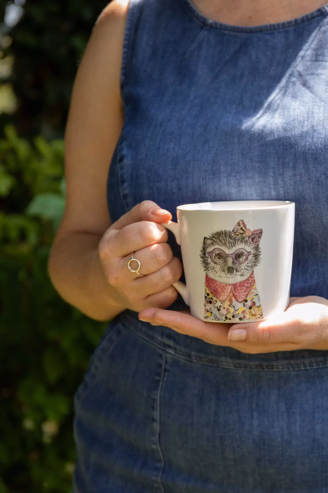 Mikasa Tipperleyhill Hedgehog Bone China Mug, White and Multicolour, 380 ml – 2