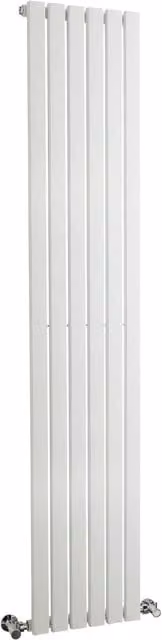 Balterley Lucia Square Vertical Single Panel Radiator, White, H 180 cm x W 35.4 cm – 1