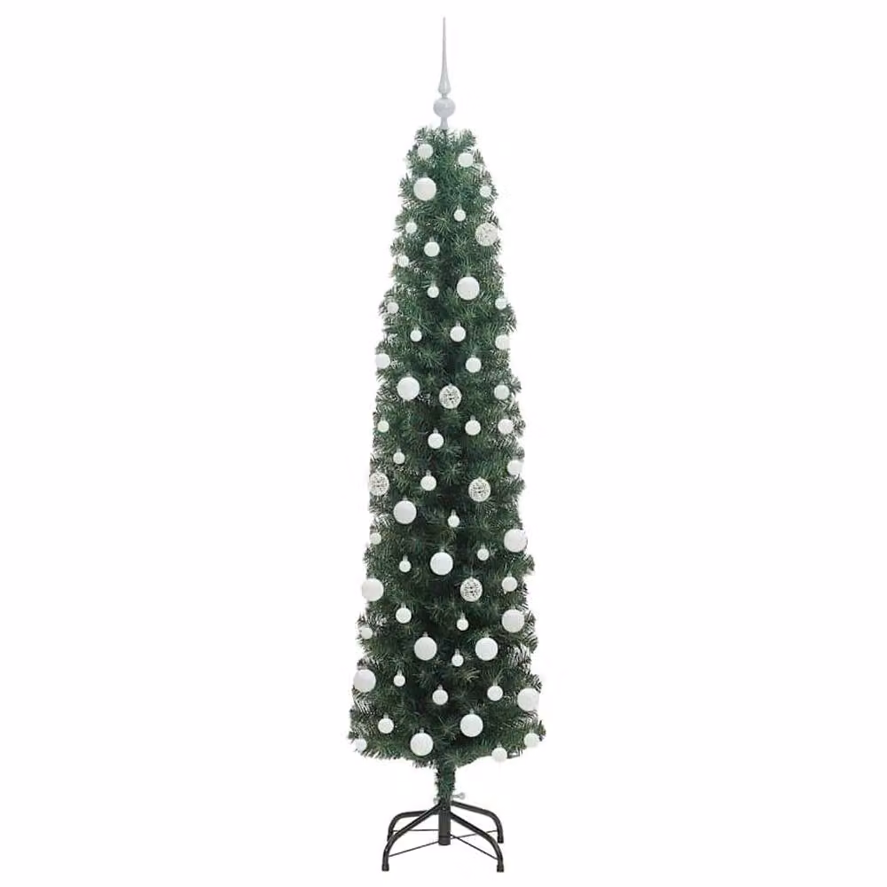 Berkfield Home Artificial Christmas Tree with 300 LEDs and Stand, Green, H 180 cm x W 48 cm x D 48 cm – 4