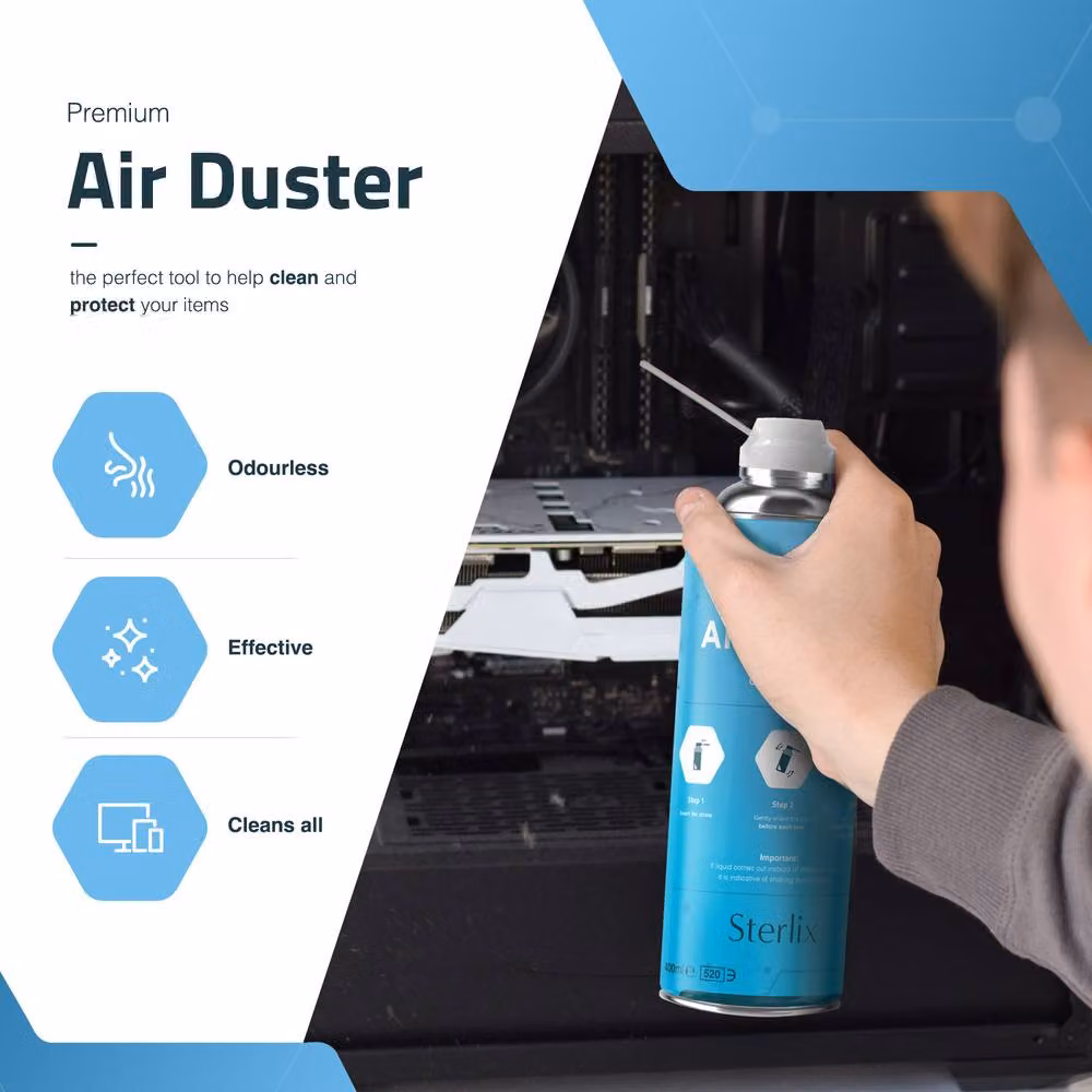 Sterlix Compressed Air Spray Dust Cleaner, 400ml, Blue – 3