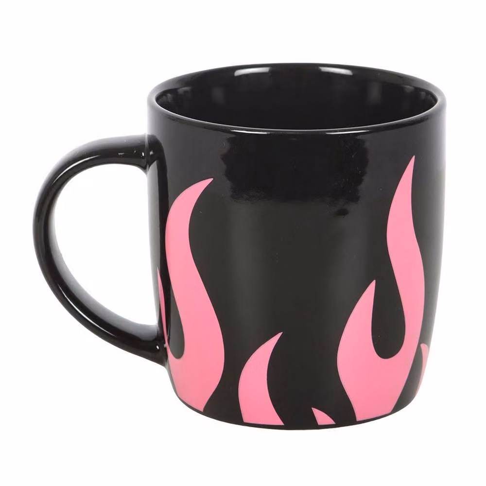 Something Different Flames Ceramic Mug in Black – 2