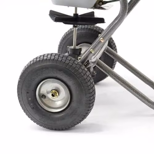 The Handy Heavy Duty Easy Build Salt Garden Spreader, 32kg Capacity, Stainless Steel, Silver/Grey – 2