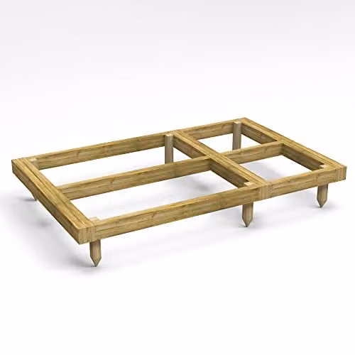Powersheds Premium Wooden Shed Base with Pressure Treated Tanalised Timber Bearers in Brown