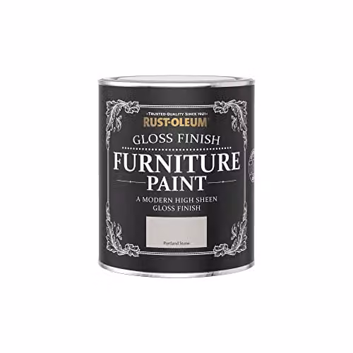 Rust-Oleum Beige Gloss Water-Based Furniture and Skirting Board Paint, 0.75 l – 3
