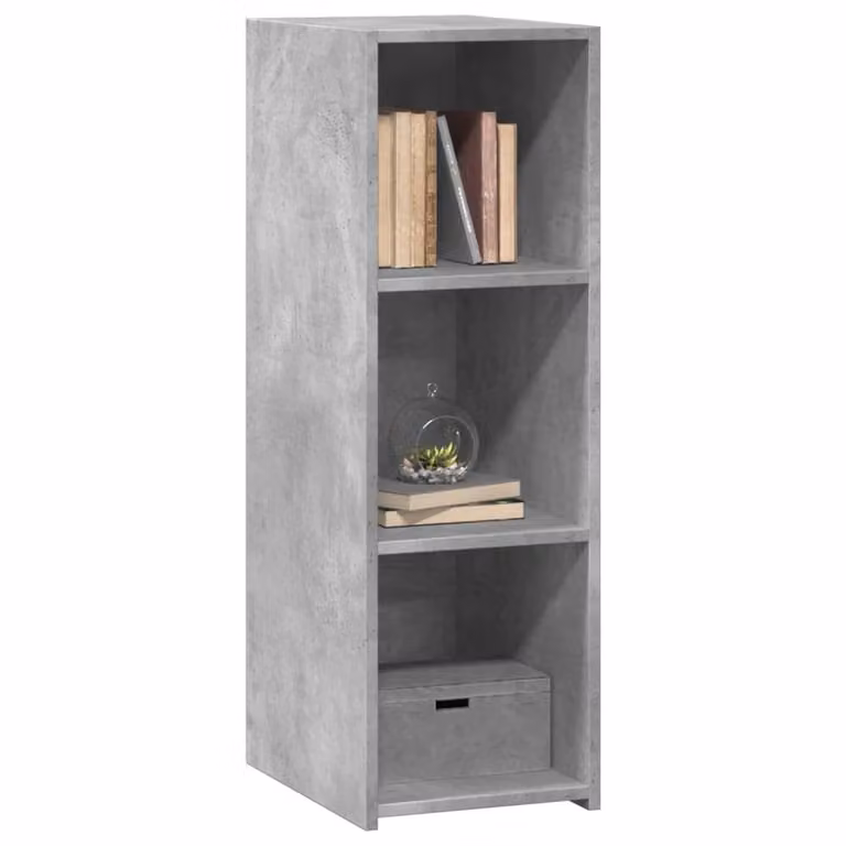 Berkfield Home Modern Sideboard in Concrete Grey, W/D/H: 30 x 41 x 93 cm