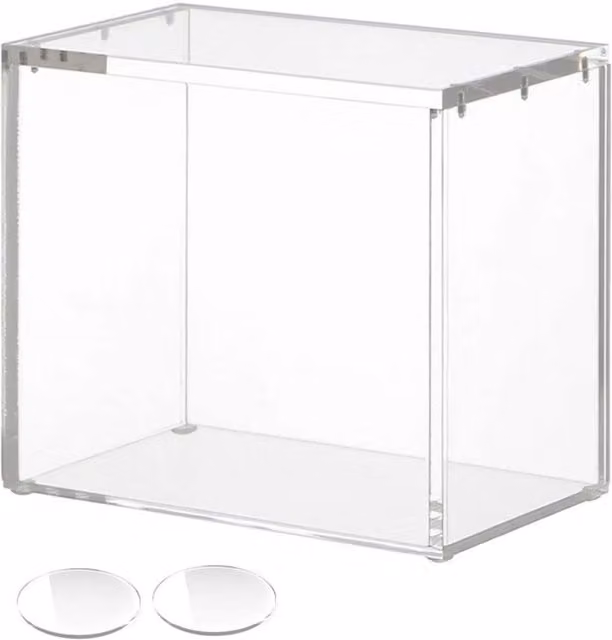 EONLION Premium Acrylic Pokemon TCG Booster Box Display Case with Lid in Transparent