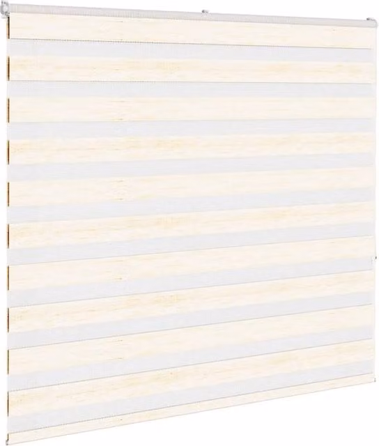 Berkfield Home Elegant Zebra Blind in Marble Beige, W: 155 cm, H: 150 cm