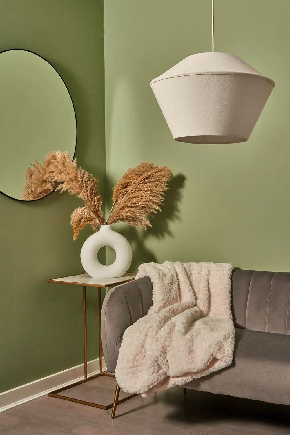 BHS Lighting Dana Easy Fit Cone Fabric Light Shade in Beige – 2