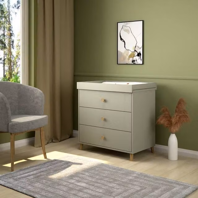 Shefa Line Shefa 890 Kids Changing Dresser in Grey