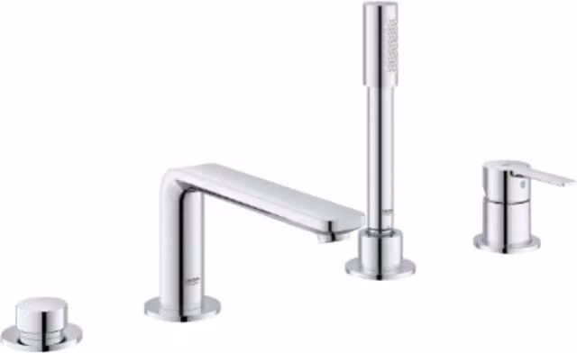Grohe Lineare 4H Bath Filler in Chrome and Grey, 19577001