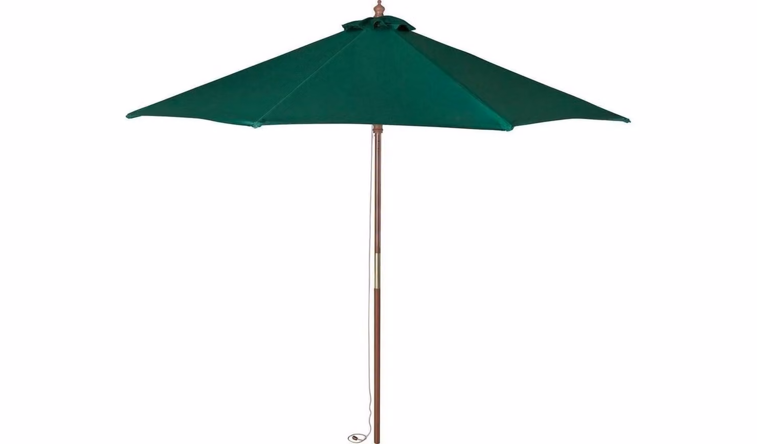 Cheap Furniture Warehouse Green Water Repellent Wood Garden Parasol, Diameter: 200 cm