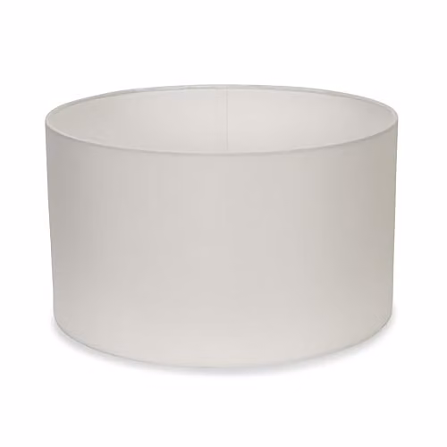 MiniSun Modern White Fabric Drum Light Shade, Width: 35 cm
